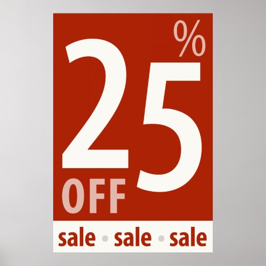 Puissant 25 % DE BON VOYAGE - affiche de vente au (Devant)