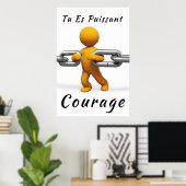 "Puissant" Affiche Motivation-Poster Positif (Bureau à domicile)