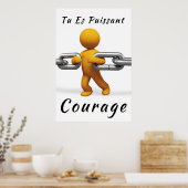 "Puissant" Affiche Motivation-Poster Positif (Cuisine)