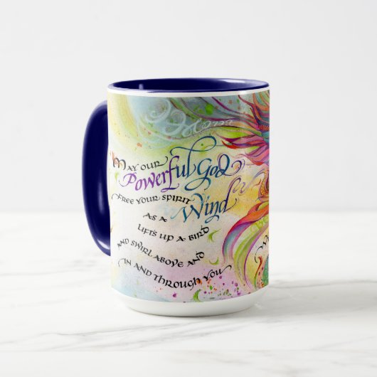 Puissant Dieu/Vent Mug (Devant gauche)