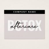Puissante carte Botox Aftercare (Devant)