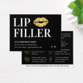Puissante carte d'arrière-soin Black & Gold Lip (Bureau)
