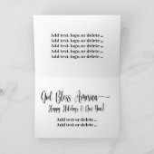 Puissante carte de vacances d'aigle chauve (Intérieur)