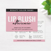 Puissante Lèvres Rose Blush après la carte d'instr (Bureau)