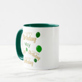 Puisse joyeux anniversaire Mug (Devant gauche)