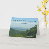 Puisse la paix qui vient, Carte de Condolence (Fleur jaune)