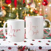 Puisse Vos Jours Être Merry & Bright Ceramic Mug