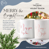 Puisse Vos Jours Être Merry & Bright Ceramic Mug