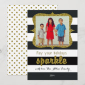 Puisse Vos Vacances Éclater Photo Carte de Noël (Devant / Derrière)