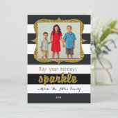 Puisse Vos Vacances Éclater Photo Carte de Noël (Debout devant)