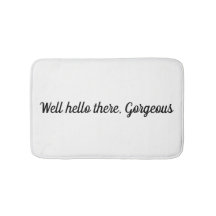 Puits bonjour là, tapis de bain magnifique