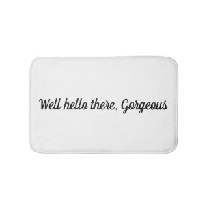 Puits bonjour là, tapis de bain magnifique