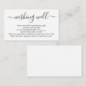 Puits de souhait pour invitation de mariage - Simp (Devant / Derrière)