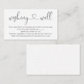 Puits de souhaits pour invitation de mariage - Sim (Devant / Derrière)