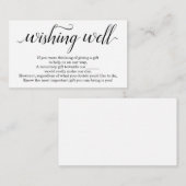 Puits de souhaits pour invitation de mariage - Sim (Devant / Derrière)