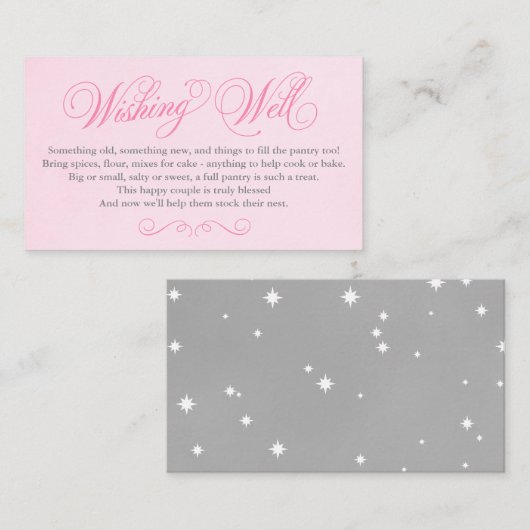 Puits d'hameçonnage rose Insérer Mariage de carte (Devant / Derrière)