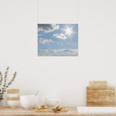 Puits lumineux avec nuages Poster (Cuisine)