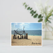 puka strand zand briefkaart (Staand voorkant)