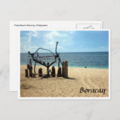 puka strand zand briefkaart (Voorkant / Achterkant)