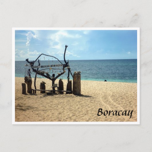 puka strand zand briefkaart (Voorkant)