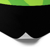 Puke-cumber Grappige Komkommer Pun Donker BG Poster (Hoek)