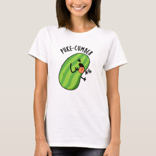 Puke-cumber Grappige komkommer Pun T-shirt