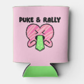 Puke & Rally Koelbox | Pink Heart Party Edition Blikjeskoeler (Voorkant)
