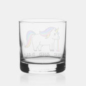 Puke & Rally Rainbow Unicorn Rocks Glass | pixel Whisky Glas (Achterkant)
