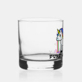 Puke & Rally Rainbow Unicorn Rocks Glass | pixel Whisky Glas (Rechts)