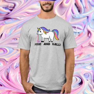Puke & Rally Regenboog Eenhoorn Shirt   Pixel Part