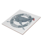 Pukeko New Zealand-vogel Tegeltje (Zijkant)