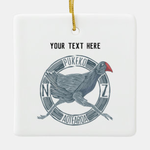 Pukeko NZ Keramisch Ornament