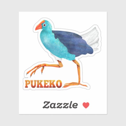 Pukeko Sticker (Vel)