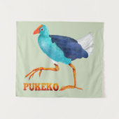 Pukeko Wandkleed (Voorkant (horizontaal))