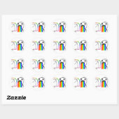 Pukes Rainbows Ronde Sticker (Vel)