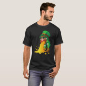 Puking Leprechaun Shirt Funny St Patrick's Day Dri (Voorkant volledig)