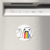 Puking Rainbows Magneet (Insitu (Vaatwasser))