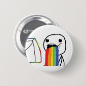 Puking Rainbows Ronde Button 5,7 Cm (Voorkant /achterkant)