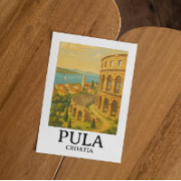 Pula Kroatië Reiskunst – Kuststadsgezicht