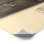 Pulaski, New York Oiseau vue 1885 Poster (Coin)