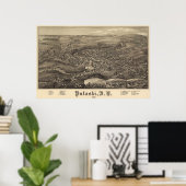 Pulaski, New York Oiseau vue 1885 Poster (Bureau à domicile)