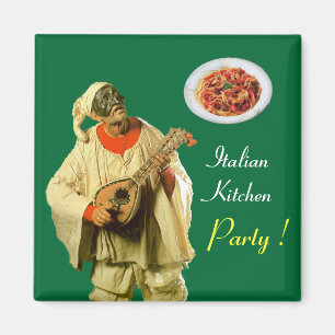 PULCINELLA ITALIAN KITCHEN ARTIJ, groen Magneet