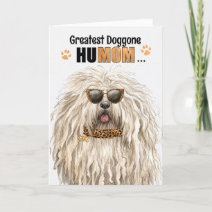 Puli Dog Beste HuMOM Ooit Moederdag Feestdagen Kaart
