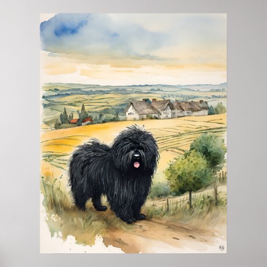 Puli - Hond Art Print (Voorkant)