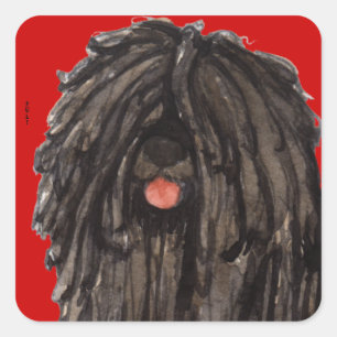 Puli-kleurenblok Vierkante Sticker
