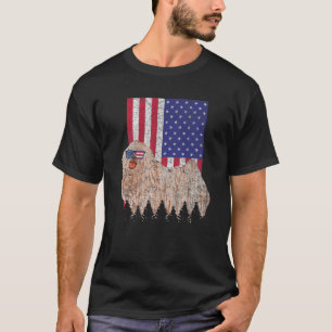 Puli Patriotic Dog USA Pride American Flag T-shirt