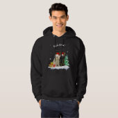 Puli Reindeer Xmas Lichte Kerstkerstversieringen Hoodie (Voorkant volledig)