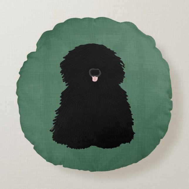 Puli Round Sierkussen Rond Kussen (Voorkant)