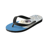 Puli-schilderijen - Kute Original Dog Art Kinder Teenslippers (Schuin)