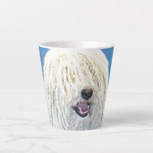 Puli-schilderijen - Kute Original Dog Art Latte Mok